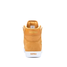 Mens Supra High Top Shoes VAIDER Desert/Gold/white | AU-98353